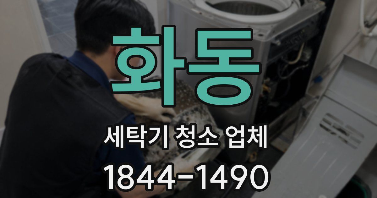 화동 세탁기 청소 업체