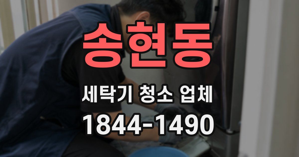 송현동 세탁기 청소 업체