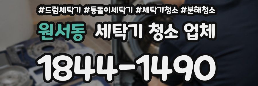 원서동 세탁기 청소 업체