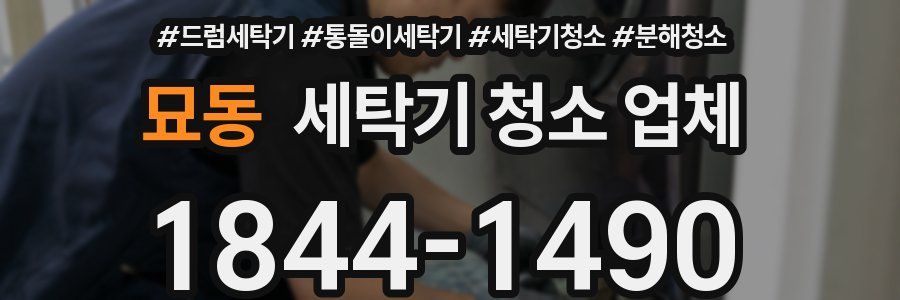 묘동 세탁기 청소 업체