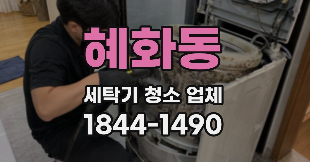 혜화동 세탁기 청소 업체