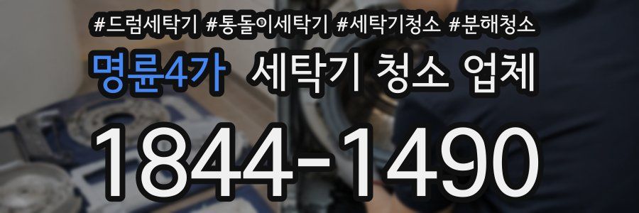 명륜4가 세탁기 청소 업체