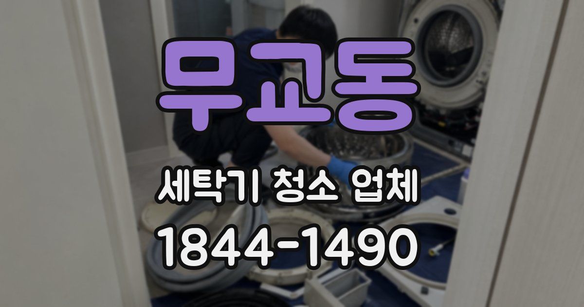 무교동 세탁기 청소 업체