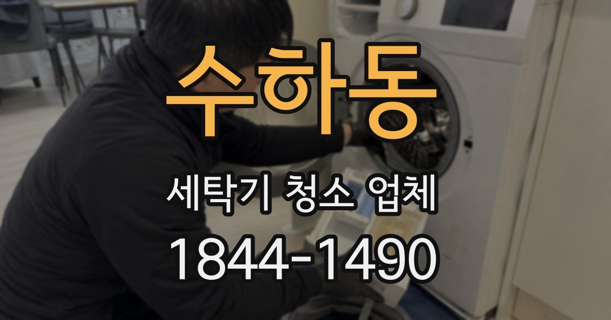 수하동 세탁기 청소 업체