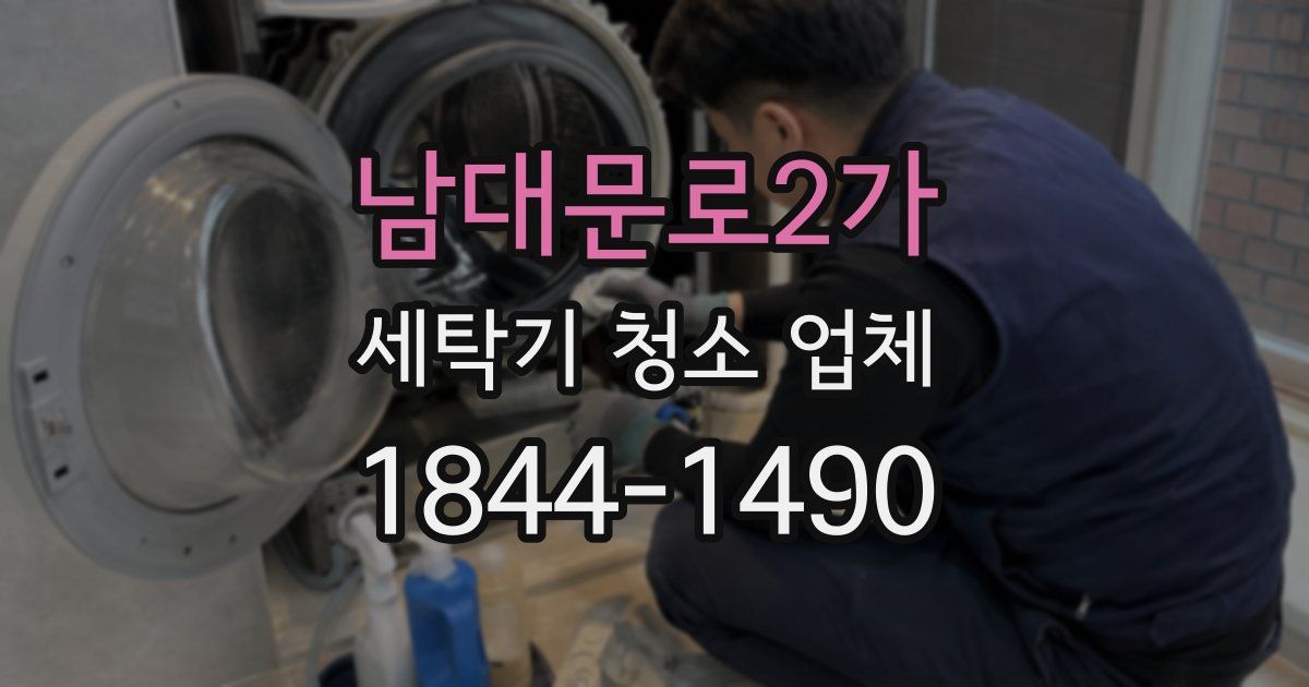 남대문로2가 세탁기 청소 업체