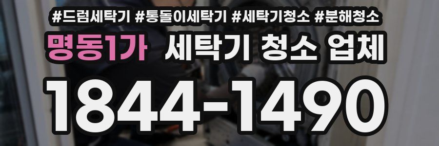 명동1가 세탁기 청소 업체