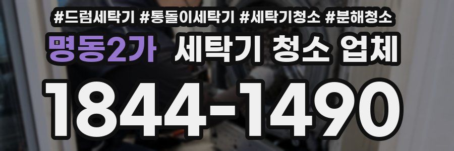 명동2가 세탁기 청소 업체