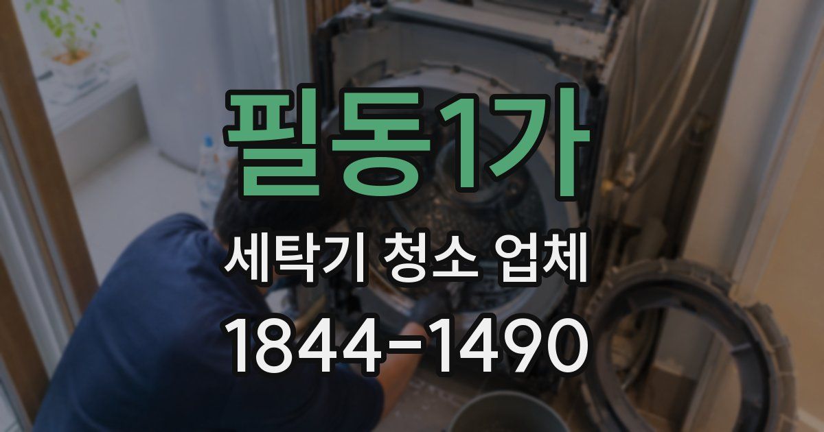 필동1가 세탁기 청소 업체