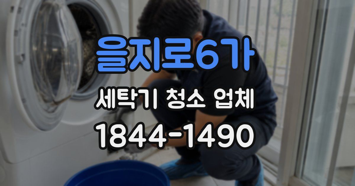 을지로6가 세탁기 청소 업체