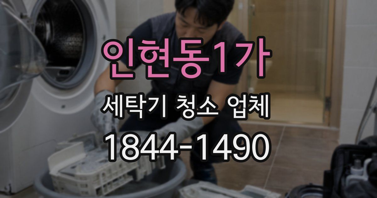 인현동1가 세탁기 청소 업체