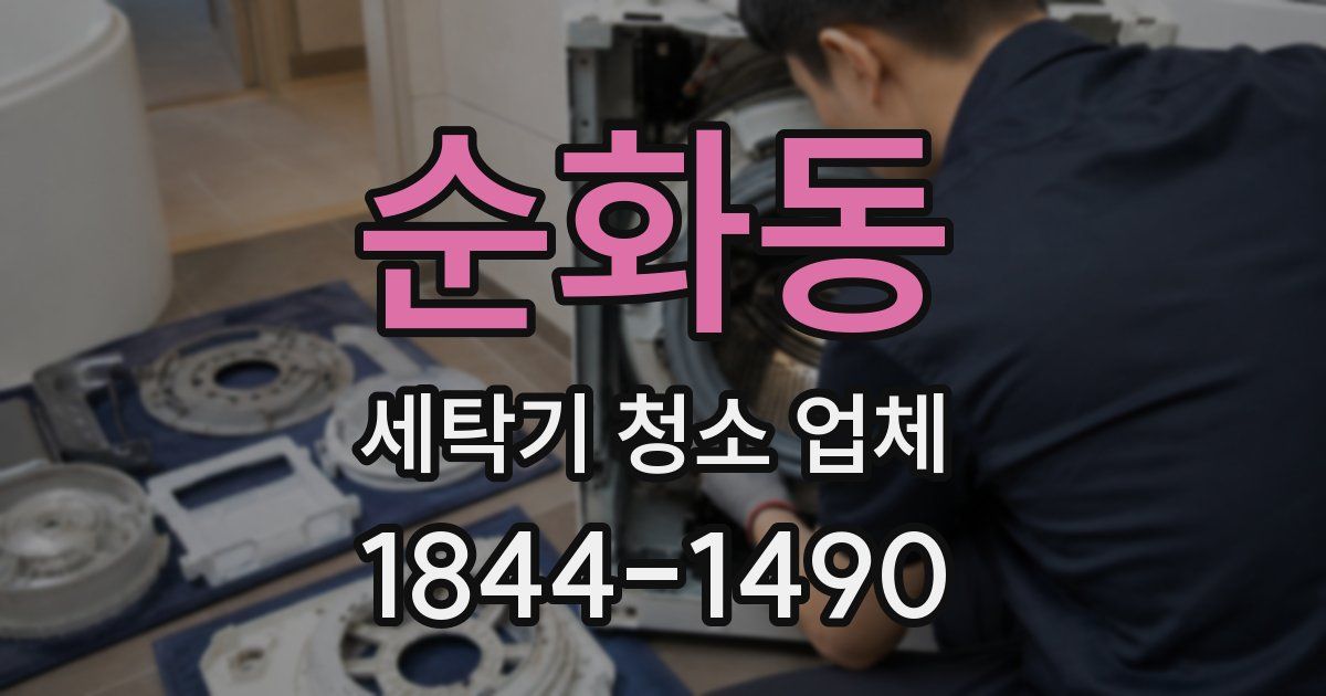 순화동 세탁기 청소 업체