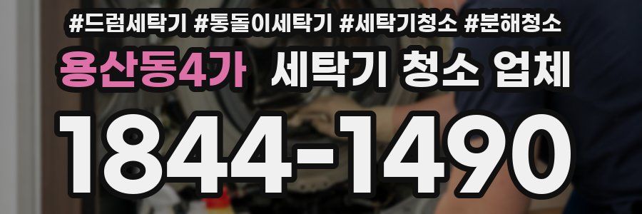 용산동4가 세탁기 청소 업체