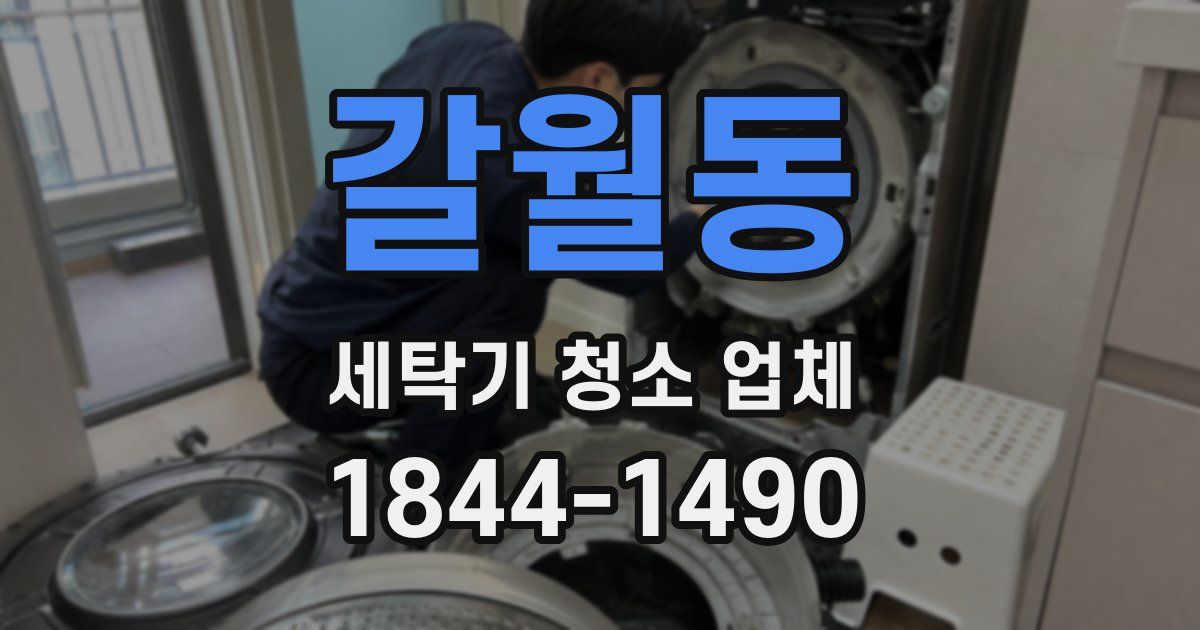갈월동 세탁기 청소 업체