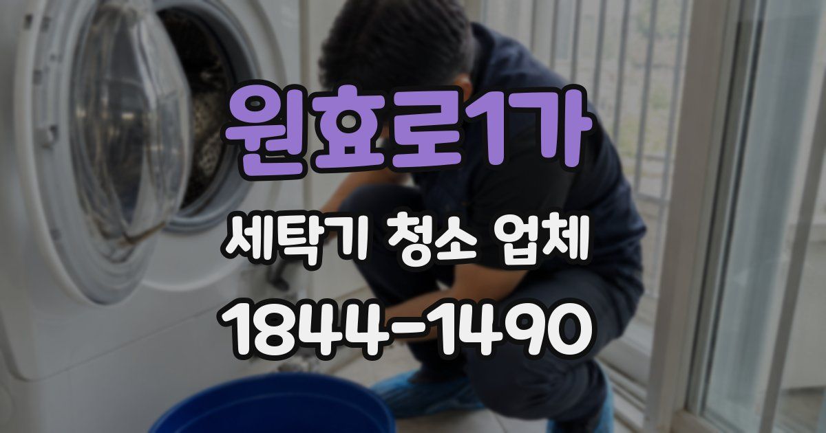 원효로1가 세탁기 청소 업체