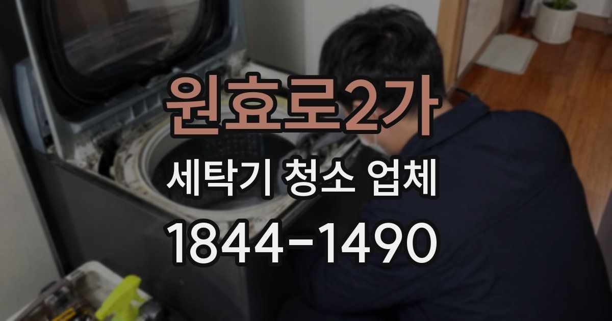원효로2가 세탁기 청소 업체