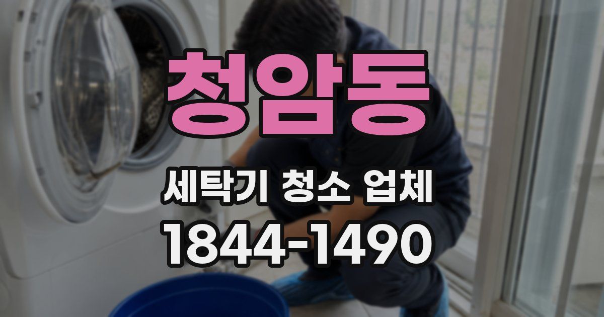 청암동 세탁기 청소 업체