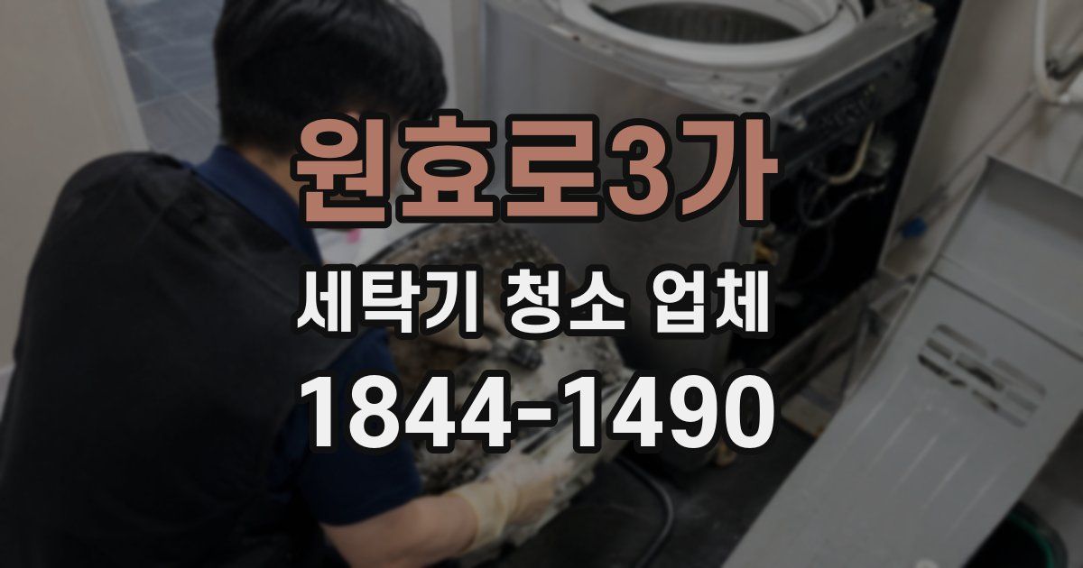 원효로3가 세탁기 청소 업체