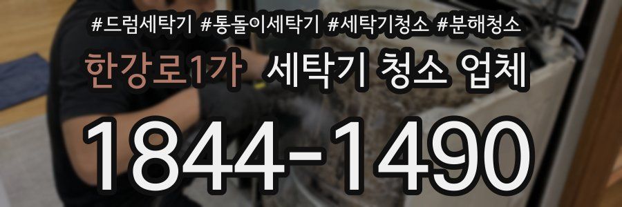 한강로1가 세탁기 청소 업체