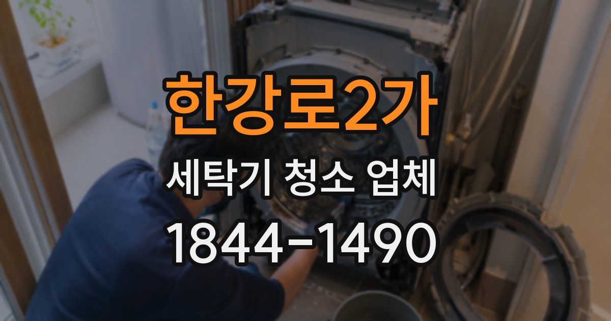 한강로2가 세탁기 청소 업체