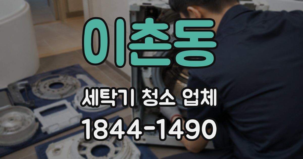 이촌동 세탁기 청소 업체