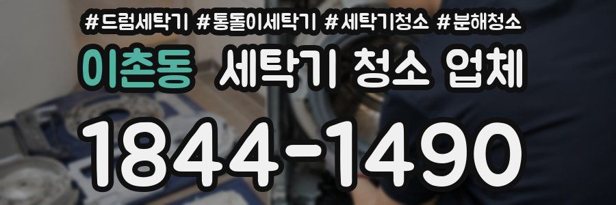 이촌동 세탁기 청소 업체