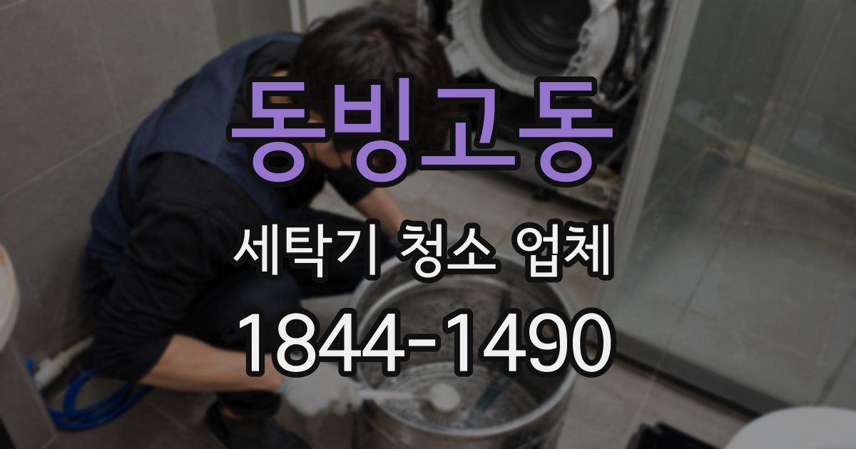 동빙고동 세탁기 청소 업체