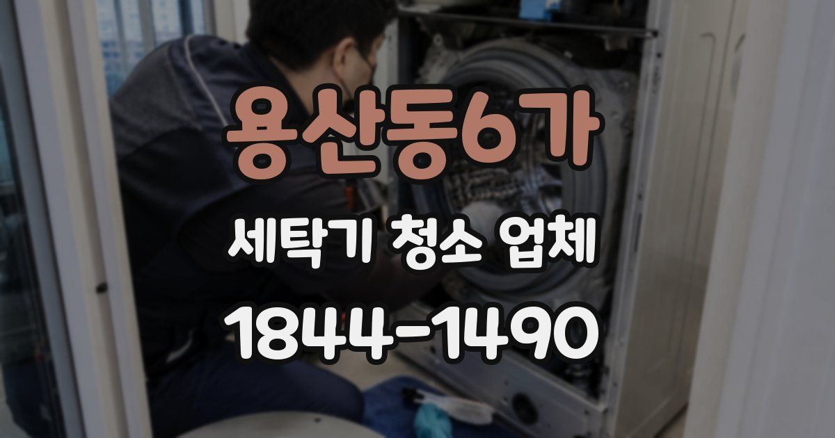 용산동6가 세탁기 청소 업체