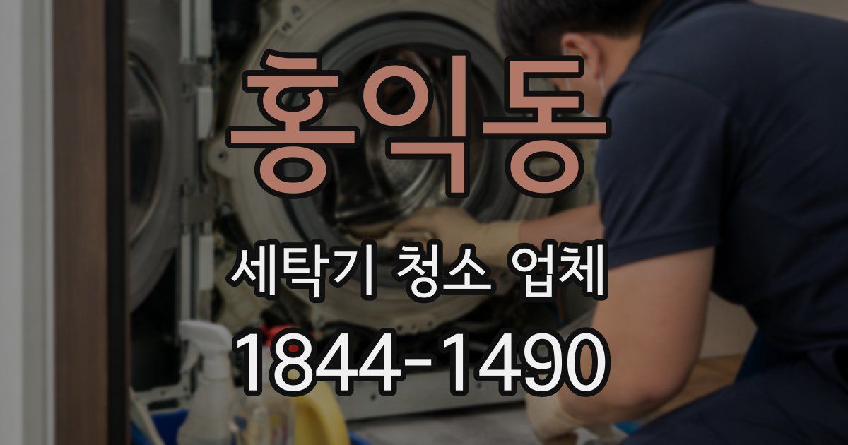 홍익동 세탁기 청소 업체