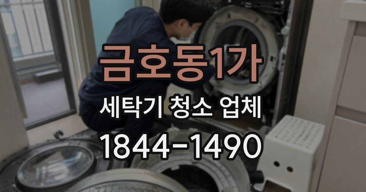 금호동1가 세탁기 청소 업체