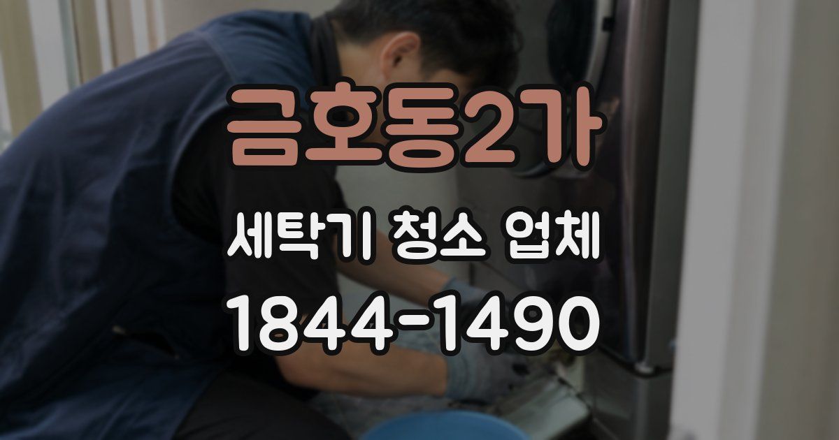금호동2가 세탁기 청소 업체