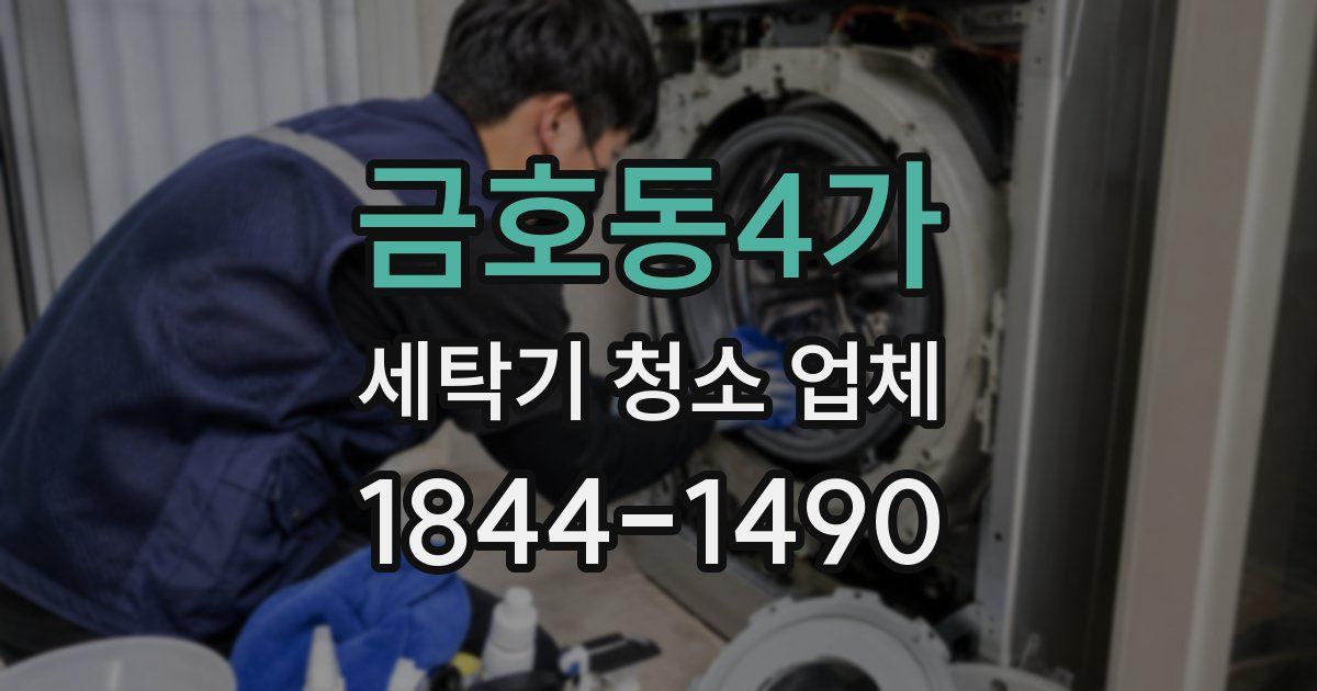 금호동4가 세탁기 청소 업체