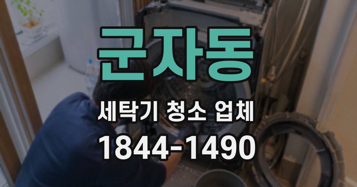 군자동 세탁기 청소 업체