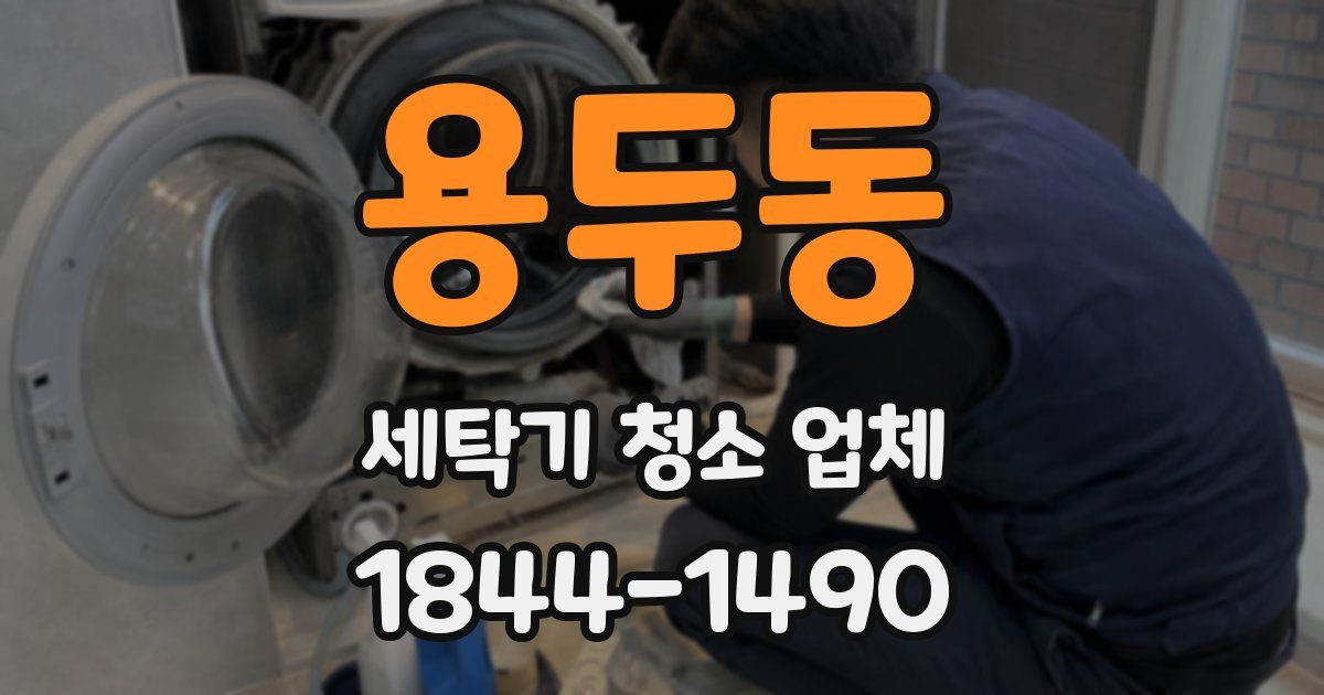 용두동 세탁기 청소 업체