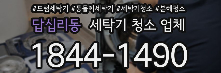 답십리동 세탁기 청소 업체