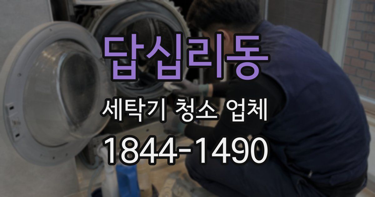 답십리동 세탁기 청소 업체