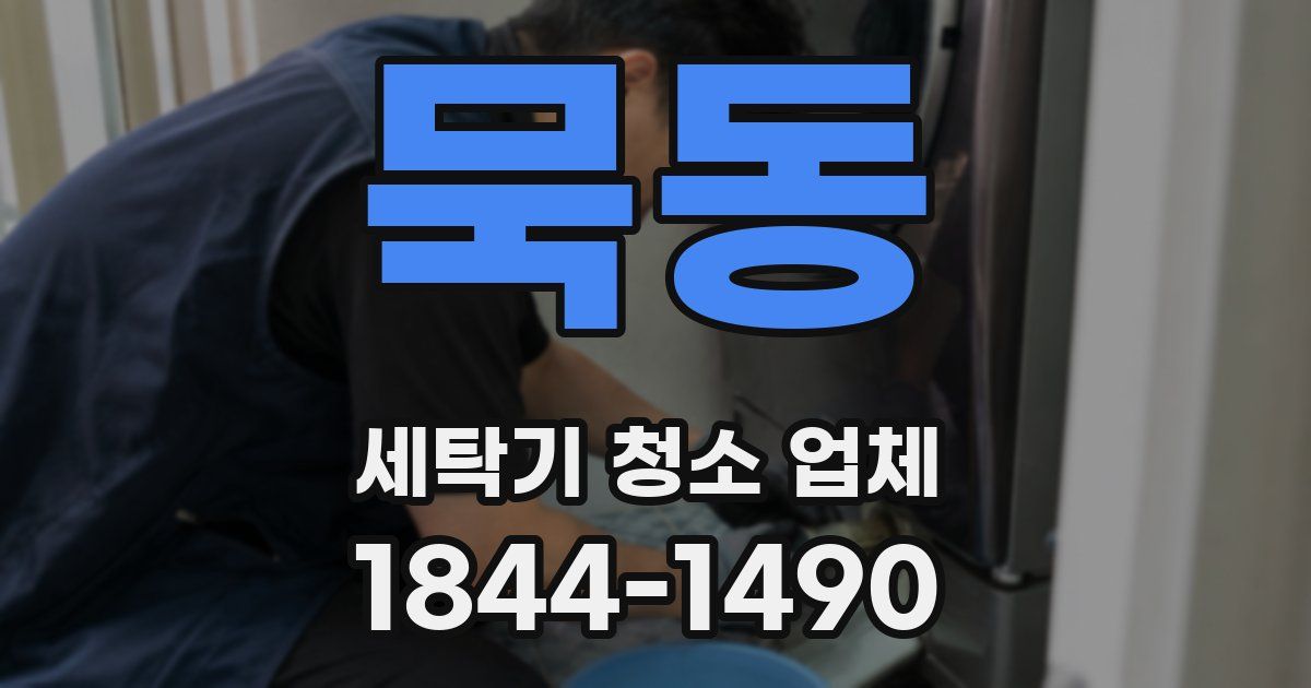 묵동 세탁기 청소 업체