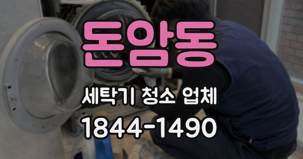 돈암동 세탁기 청소 업체