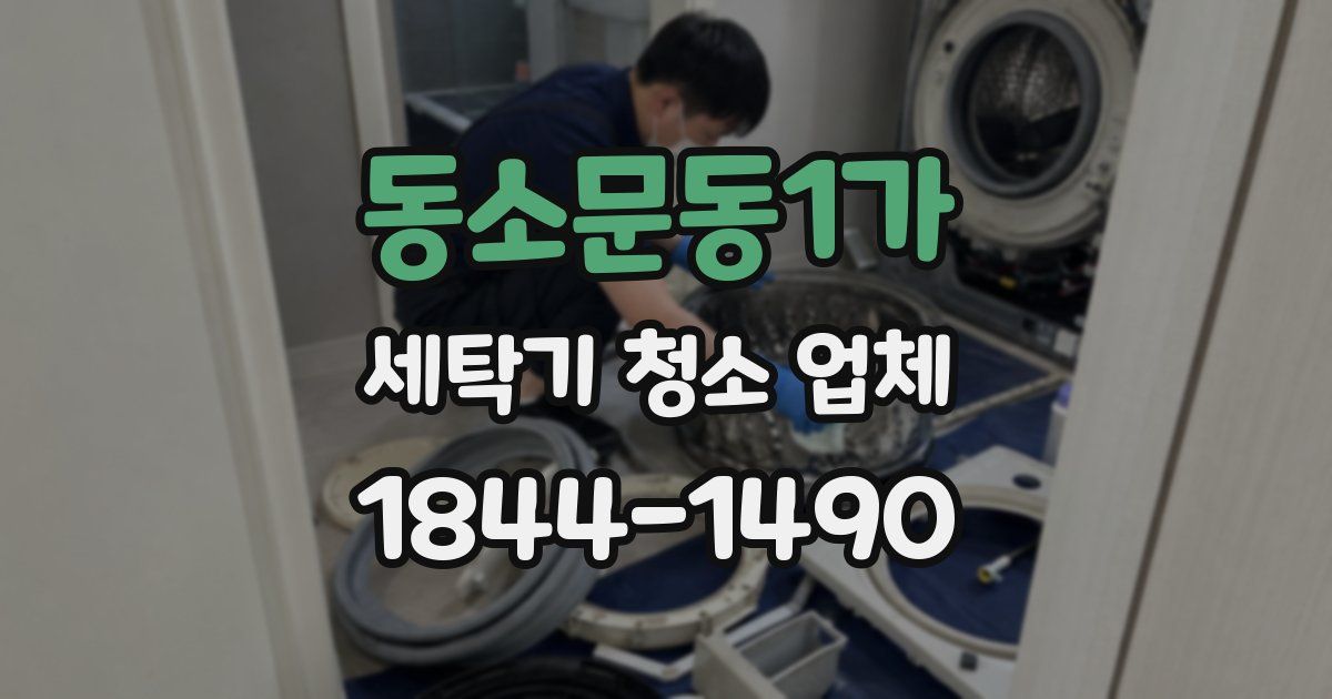 동소문동1가 세탁기 청소 업체