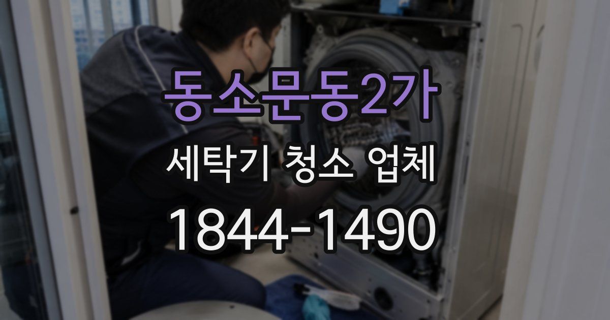 동소문동2가 세탁기 청소 업체