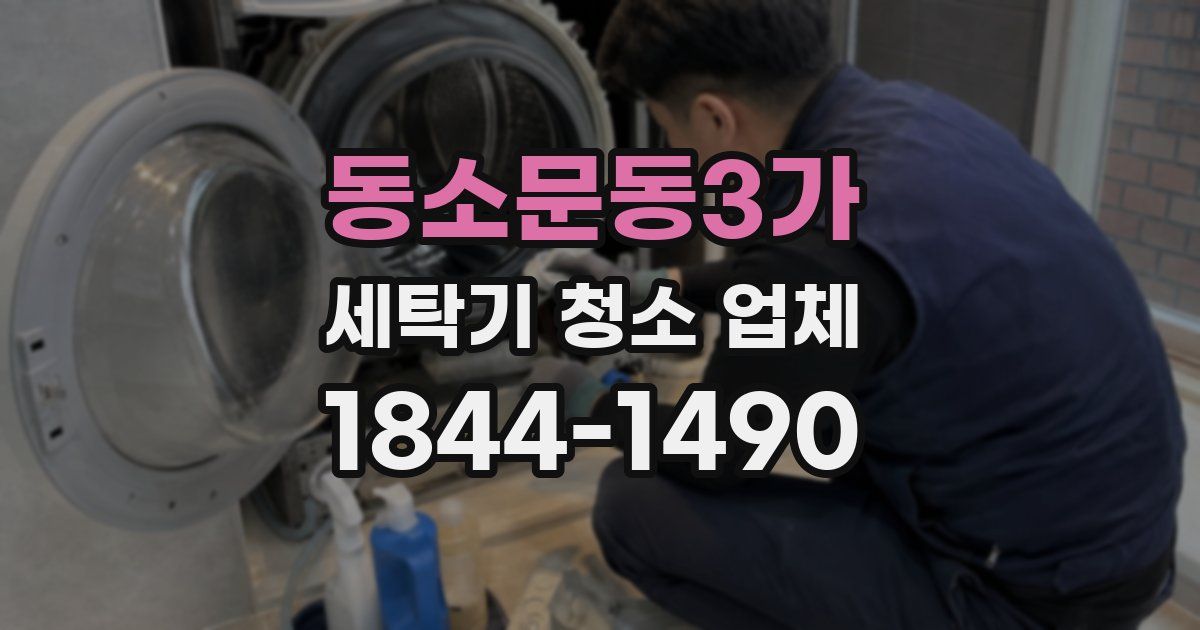 동소문동3가 세탁기 청소 업체
