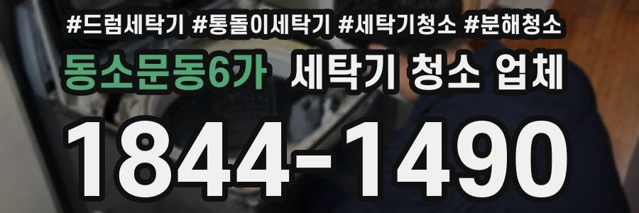 동소문동6가 세탁기 청소 업체