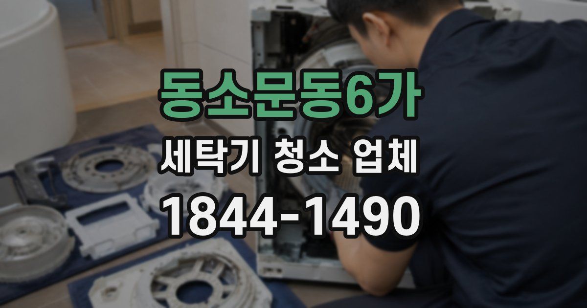 동소문동6가 세탁기 청소 업체