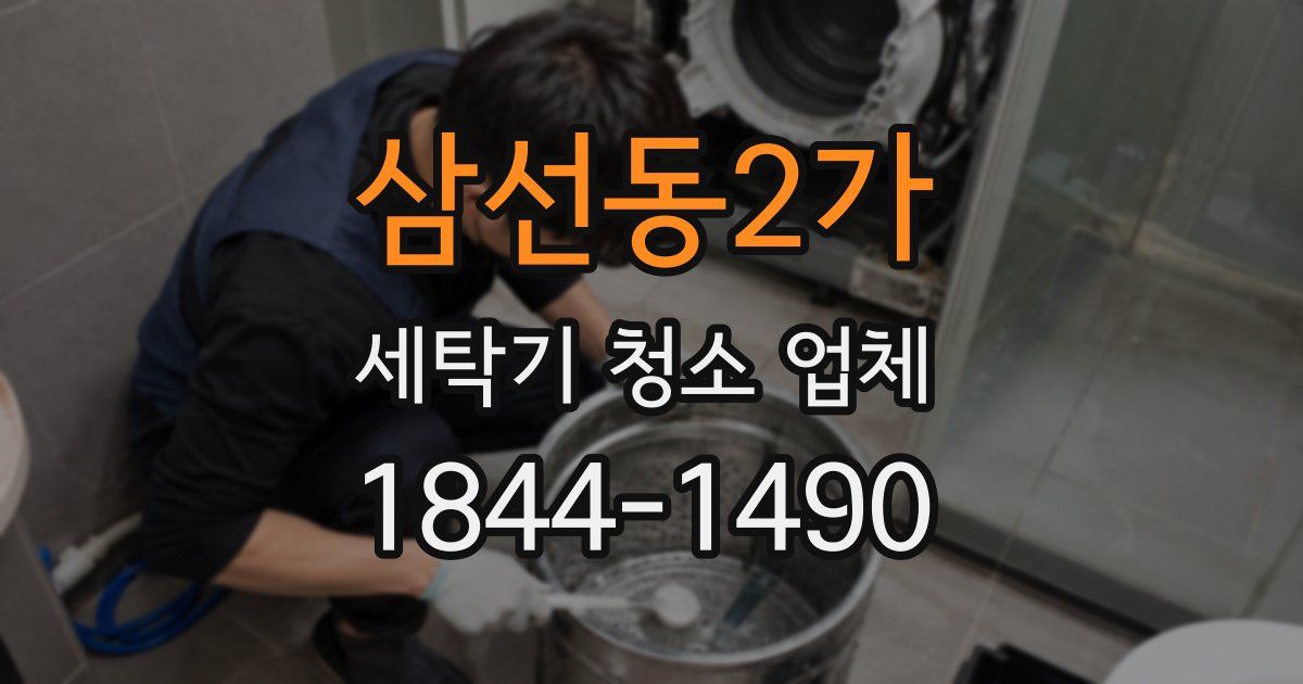 삼선동2가 세탁기 청소 업체