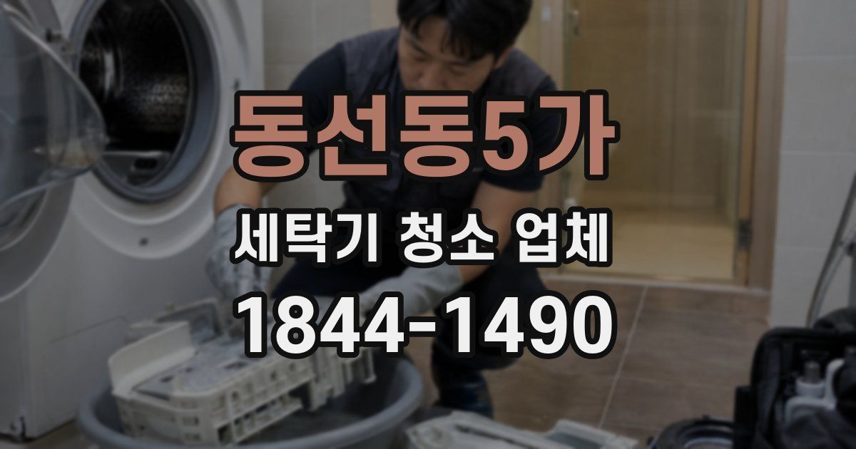 동선동5가 세탁기 청소 업체