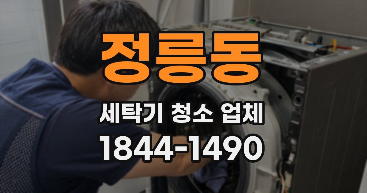 정릉동 세탁기 청소 업체