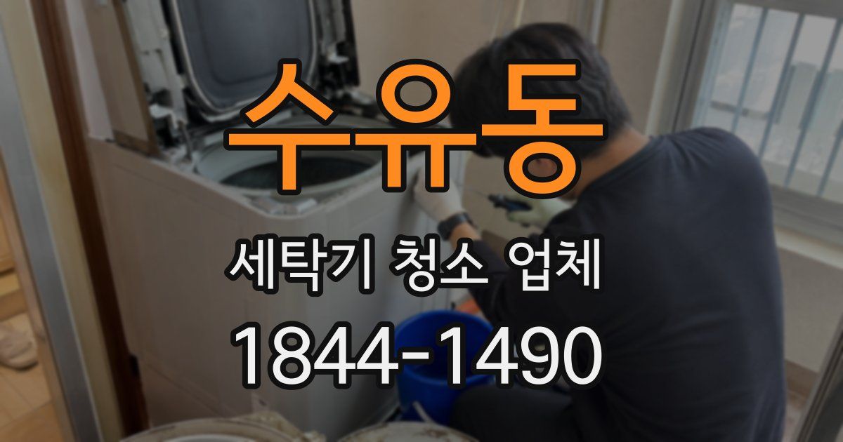 수유동 세탁기 청소 업체