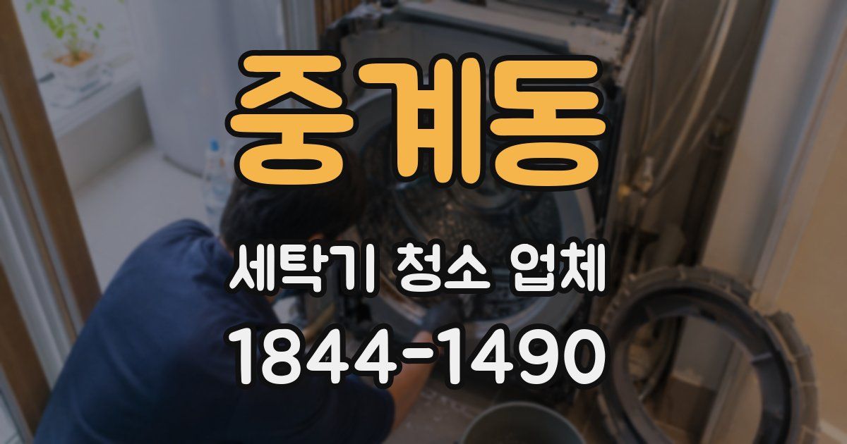 중계동 세탁기 청소 업체