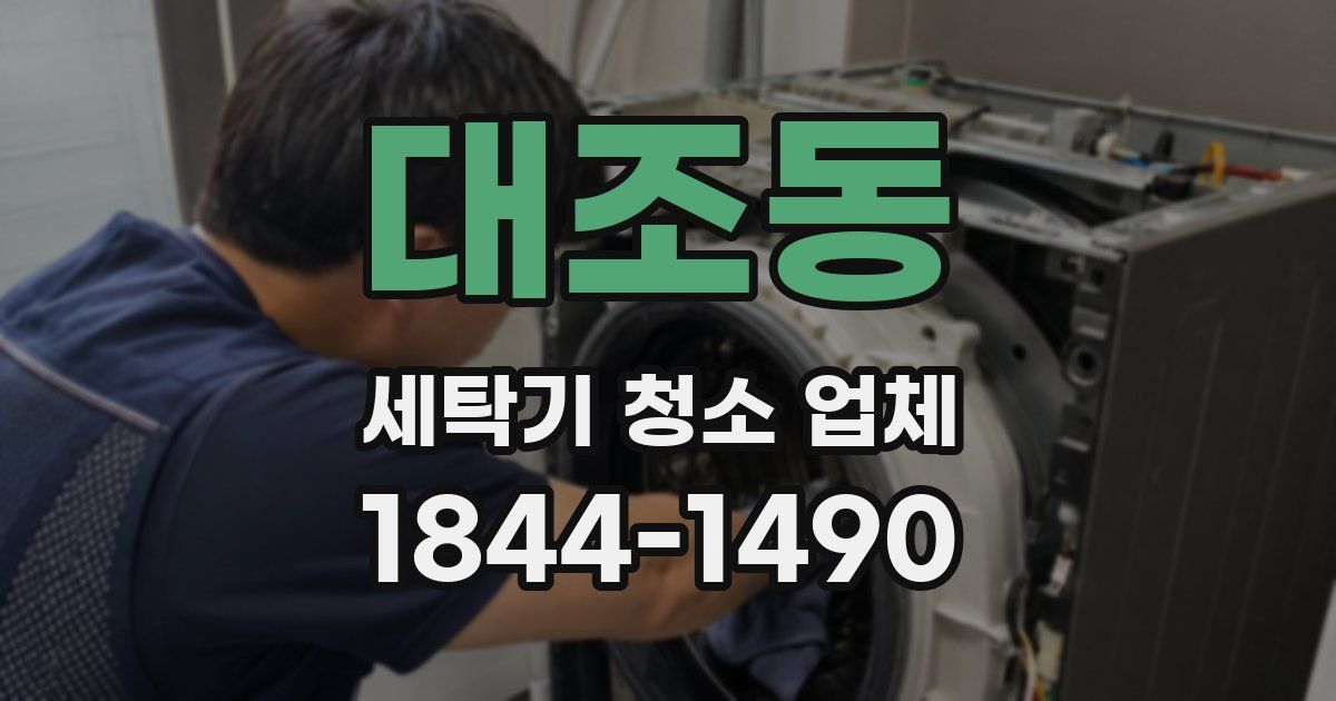 대조동 세탁기 청소 업체