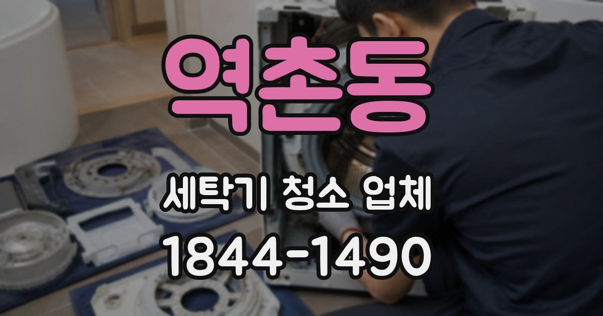 역촌동 세탁기 청소 업체