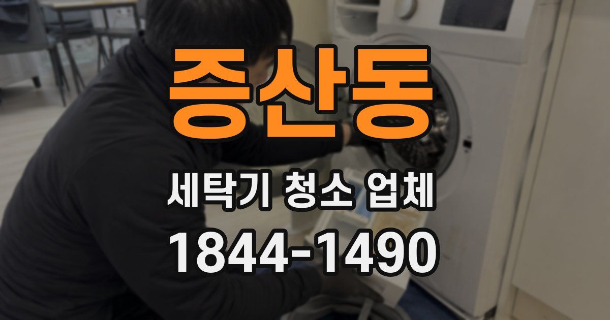 증산동 세탁기 청소 업체